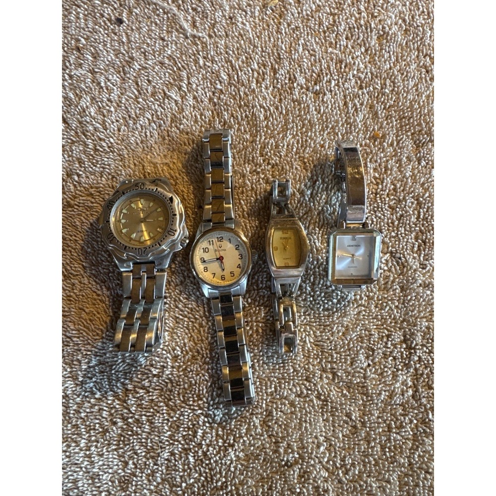 Mixed Watch Lot Bulova Freestyle‎ Armitron Quartz Watches Parts Repair